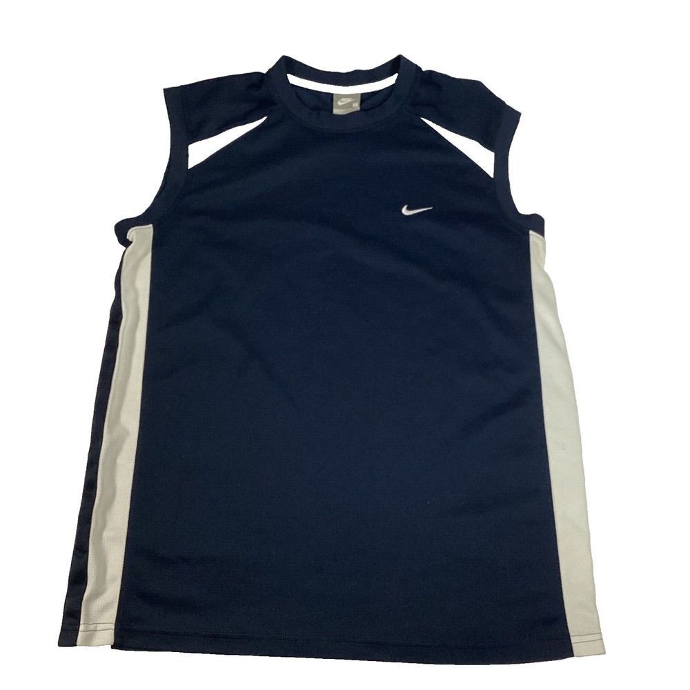 Vintage Nike Men's Sleeveless Blue‎ Athletic Tank Top Size M